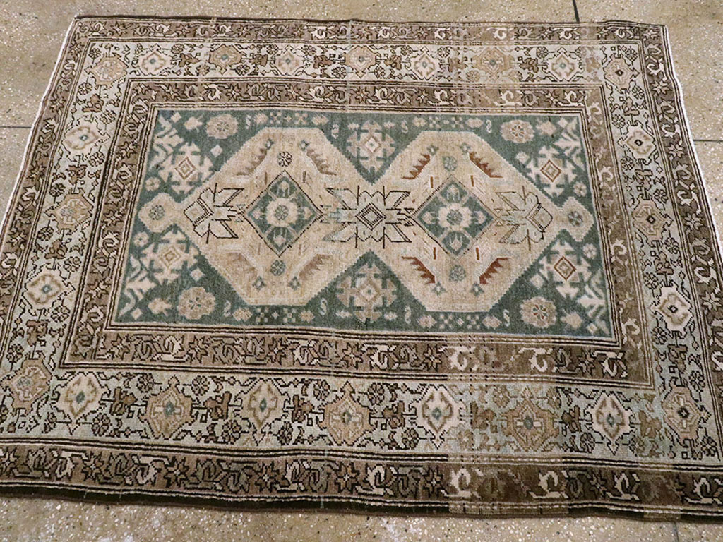 Vintage Persian Malayer Rug, No.21864 - Staging