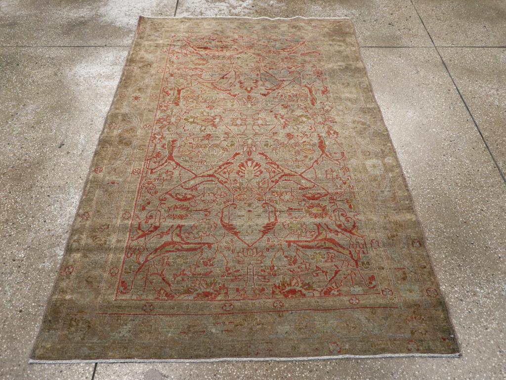 Vintage Persian Malayer Rug, No.21867 - Staging