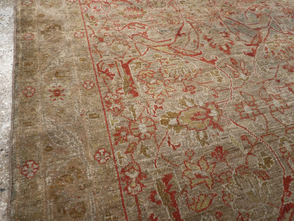 Vintage Persian Malayer Rug, No.21867 - Staging