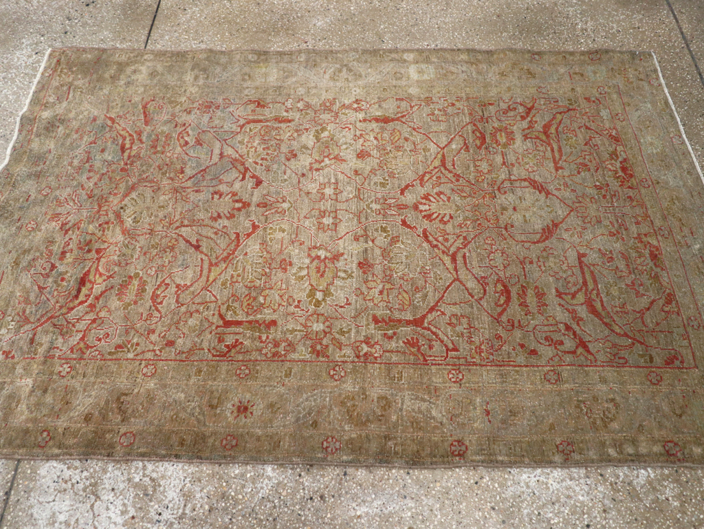 Vintage Persian Malayer Rug, No.21867 - Staging