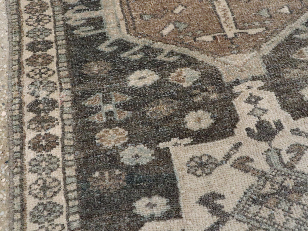 Vintage Persian Karajeh Throw Rug, No.21872 - Staging