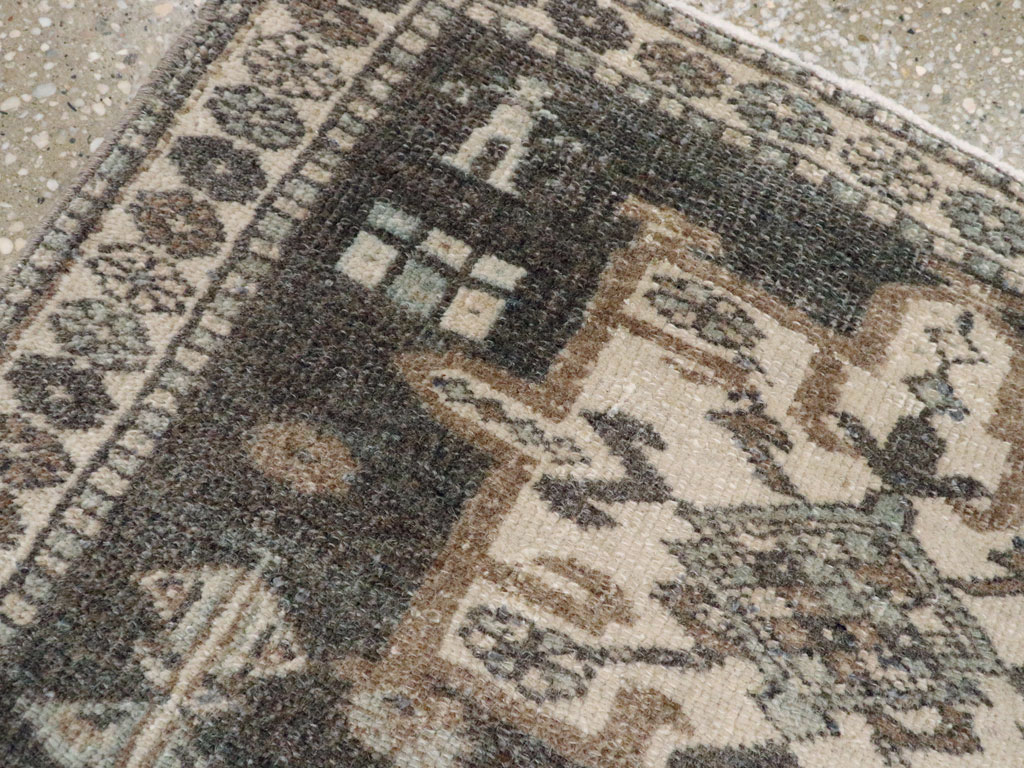 Vintage Persian Karajeh Throw Rug, No.21872 - Staging