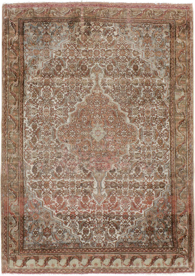 Antique Persian Bibikabad Rug, No.21874 - Staging