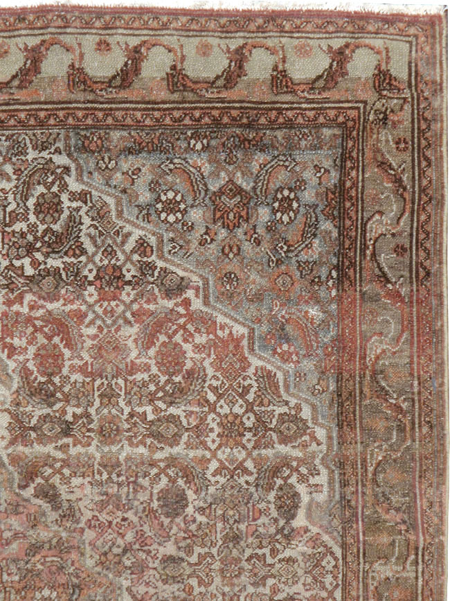 Antique Persian Bibikabad Rug, No.21874 - Staging