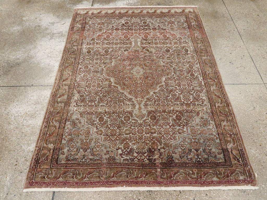 Antique Persian Bibikabad Rug, No.21874 - Staging