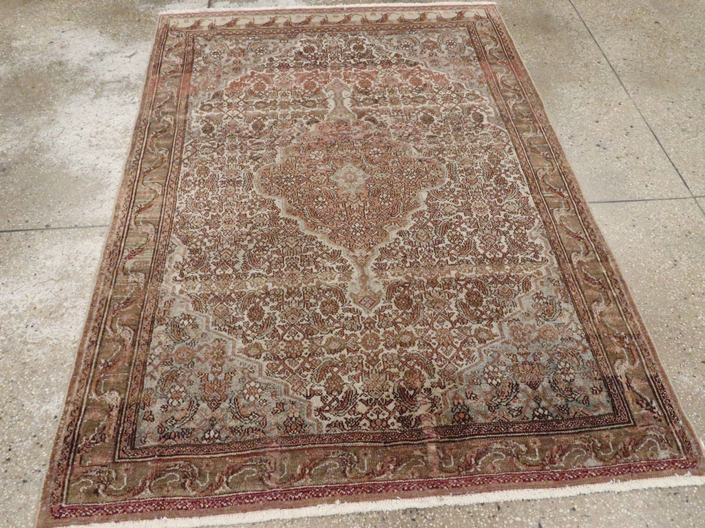Antique Persian Bibikabad Rug, No.21874 - Staging