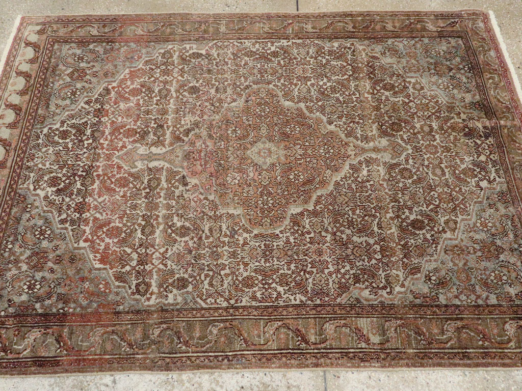 Antique Persian Bibikabad Rug, No.21874 - Staging