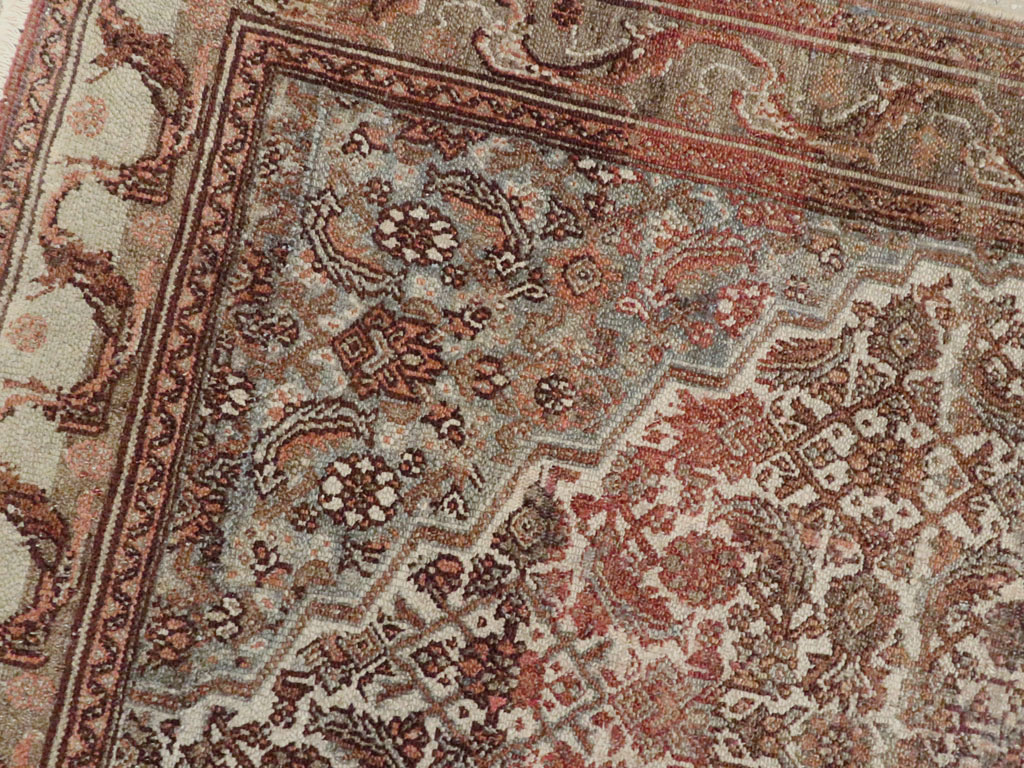 Antique Persian Bibikabad Rug, No.21874 - Staging