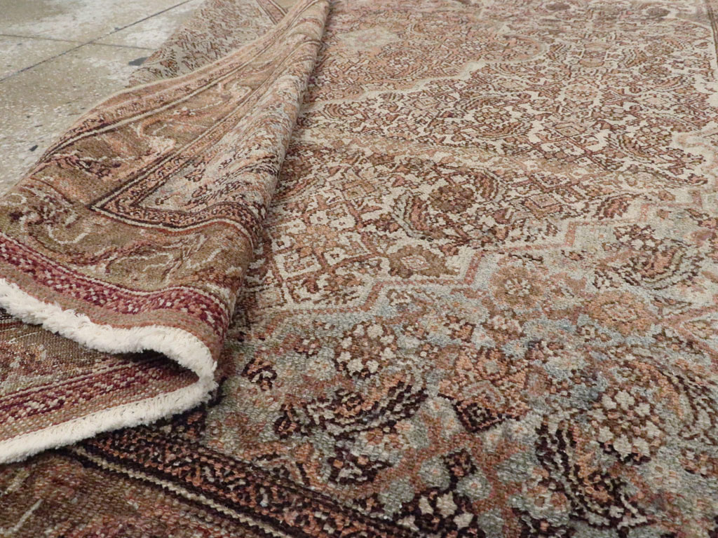 Antique Persian Bibikabad Rug, No.21874 - Staging