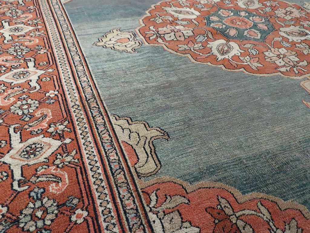 Antique Persian Dorokhsh Carpet, No.21886 - Staging