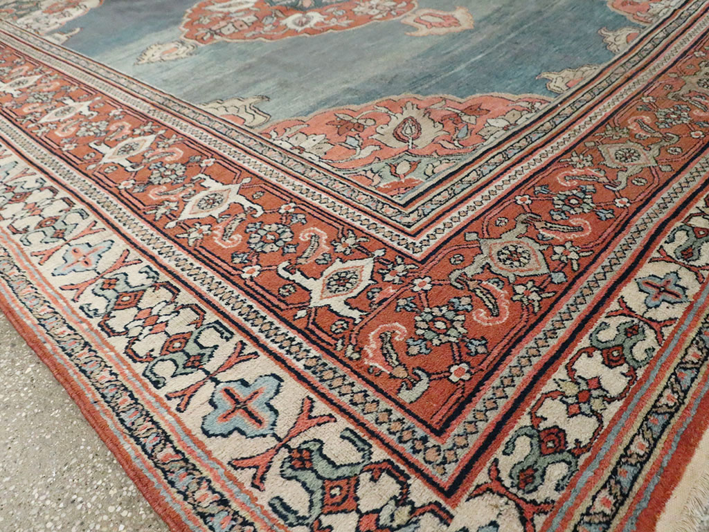 Antique Persian Dorokhsh Carpet, No.21886 - Staging