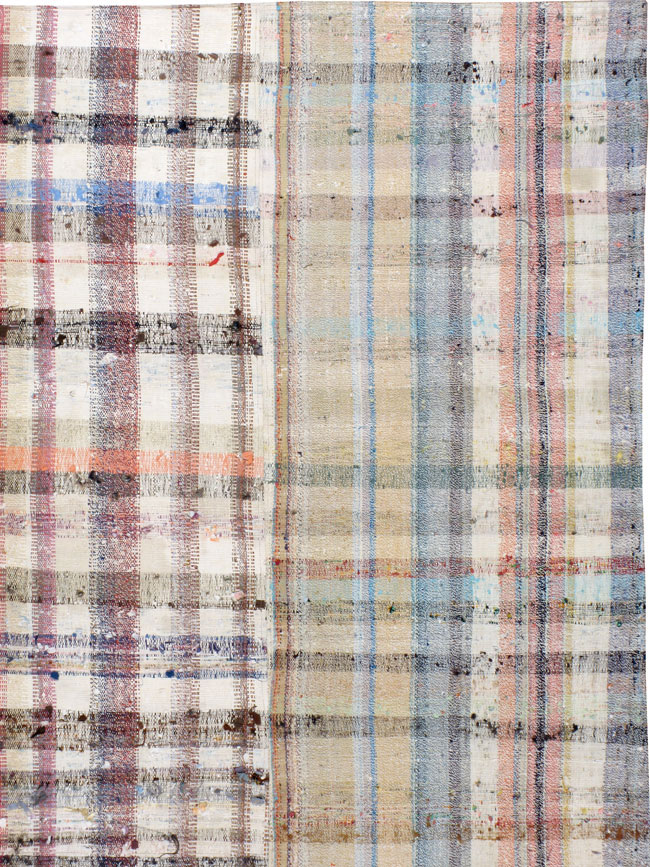 Vintage Turkish Flat-weave Kilim, No.21902 - Staging