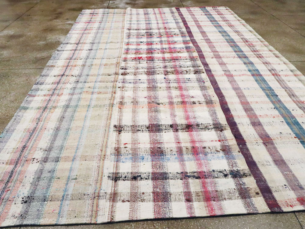 Vintage Turkish Flat-weave Kilim, No.21902 - Staging