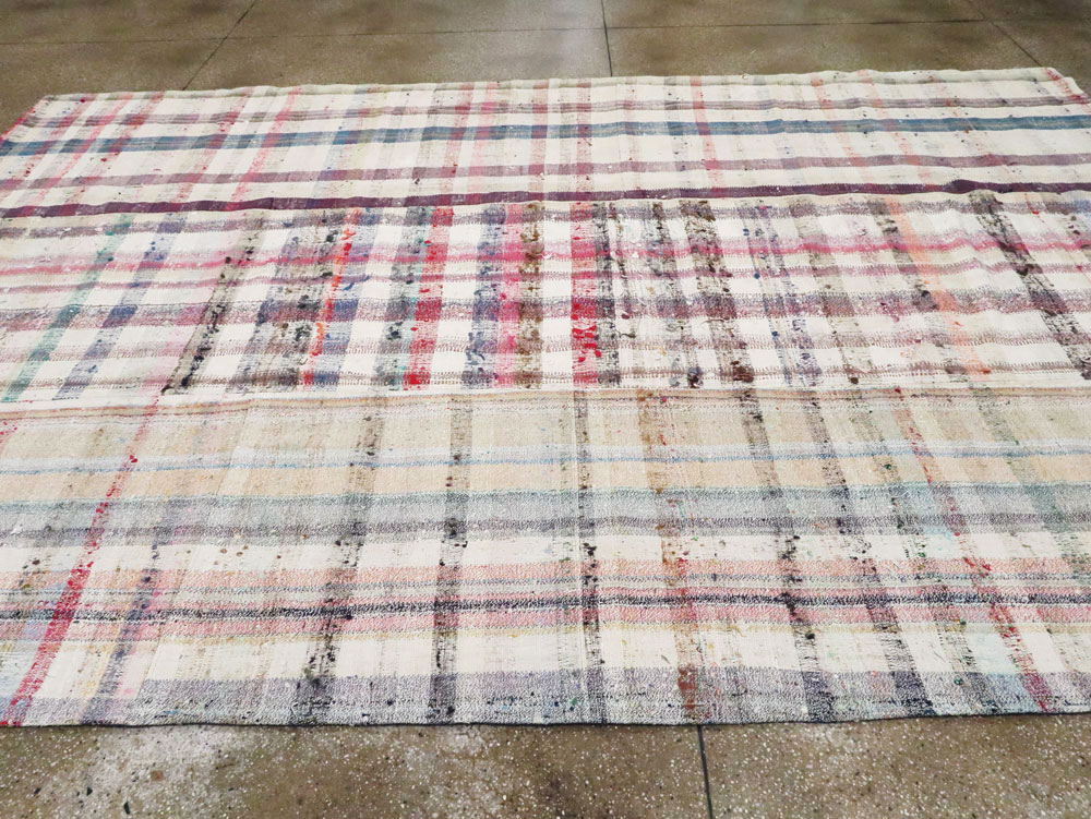 Vintage Turkish Flat-weave Kilim, No.21902 - Staging
