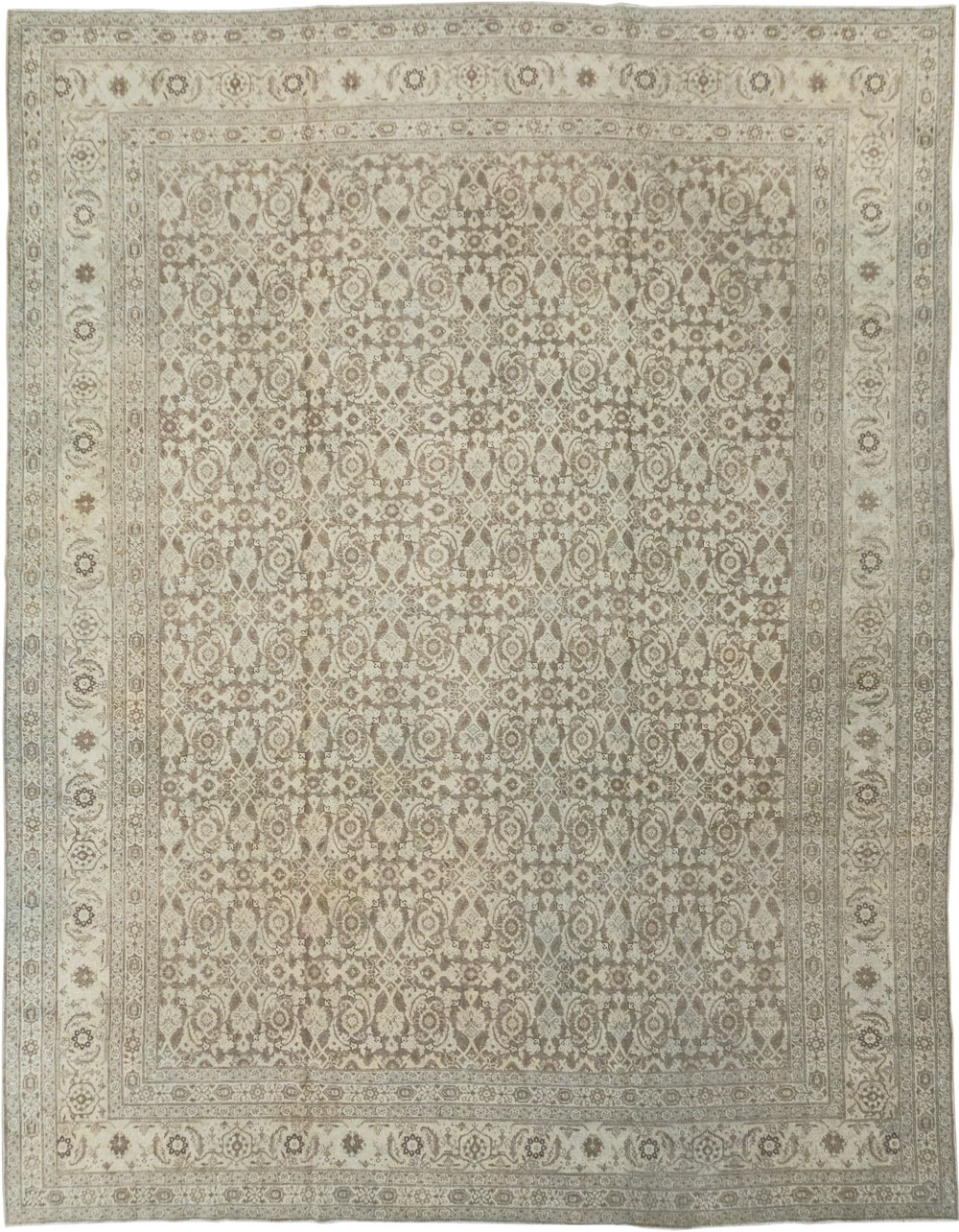 Antique Persian Tabriz Carpet, No.21910 - Staging