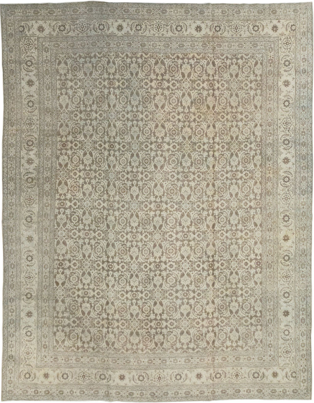 Antique Persian Tabriz Carpet, No.21910 - Staging