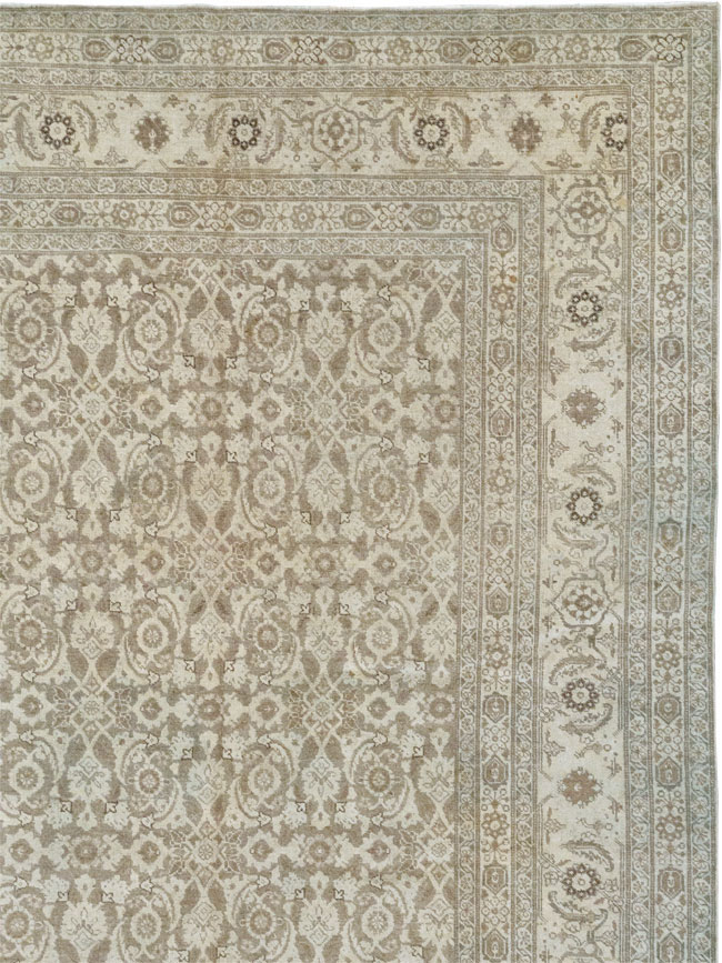Antique Persian Tabriz Carpet, No.21910 - Staging