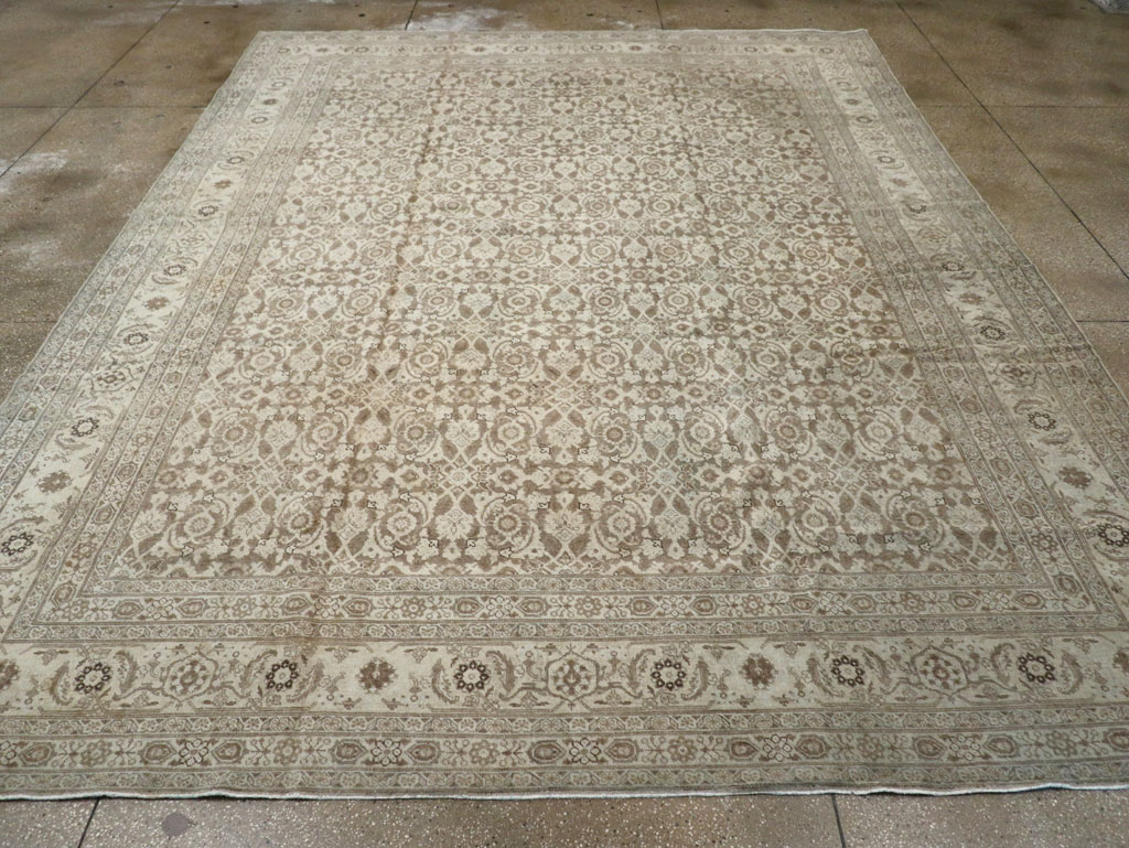Antique Persian Tabriz Carpet, No.21910 - Staging
