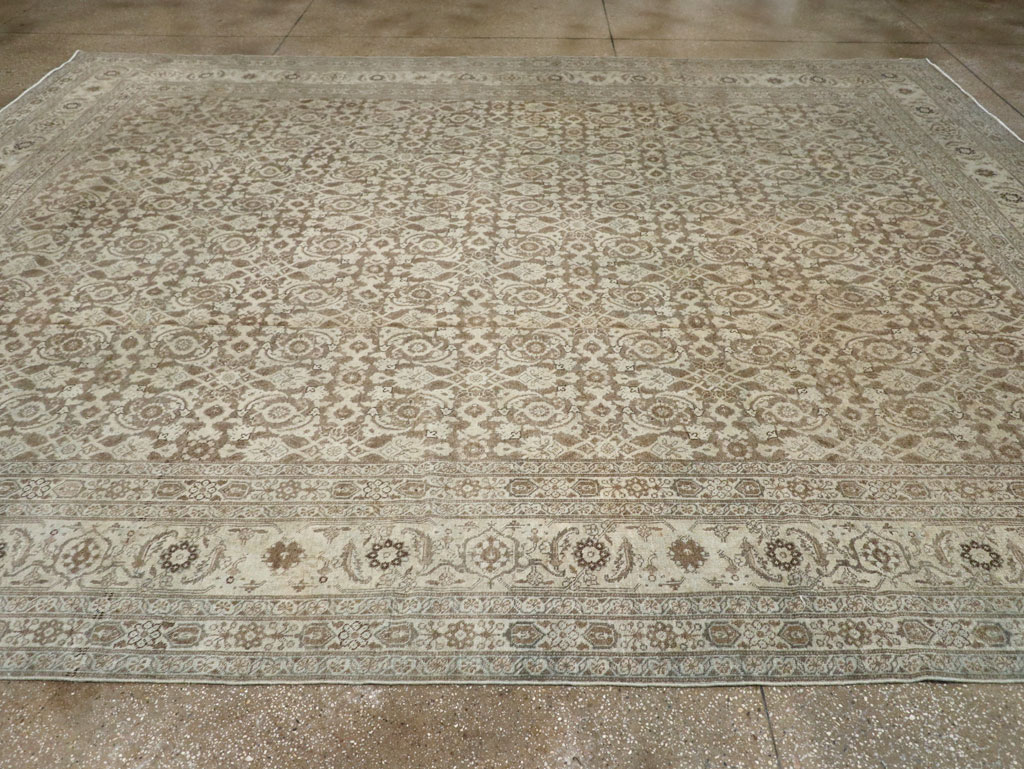 Antique Persian Tabriz Carpet, No.21910 - Staging