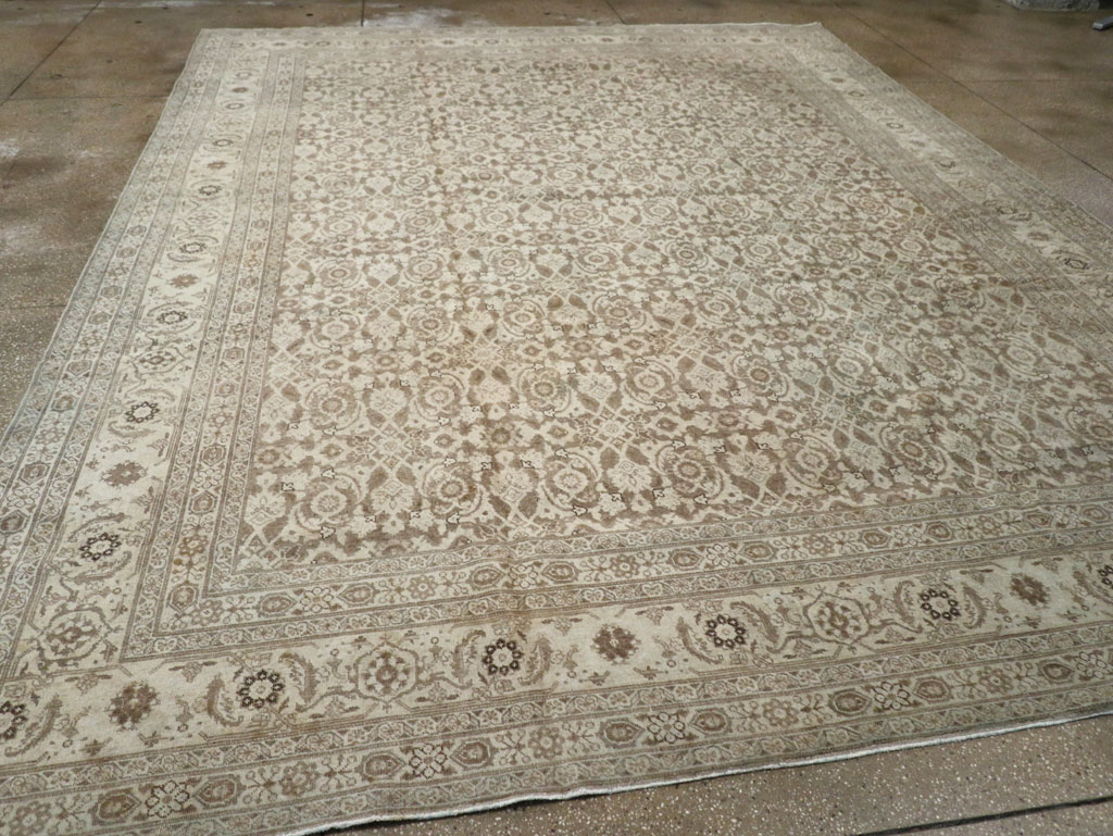 Antique Persian Tabriz Carpet, No.21910 - Staging