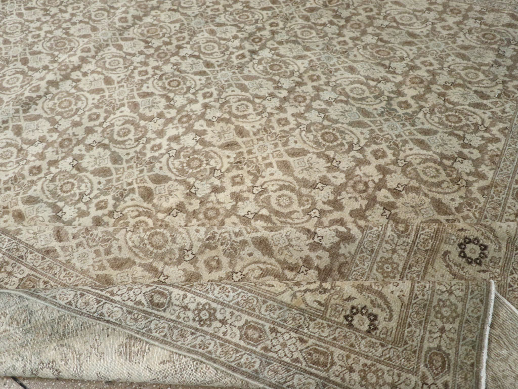 Antique Persian Tabriz Carpet, No.21910 - Staging