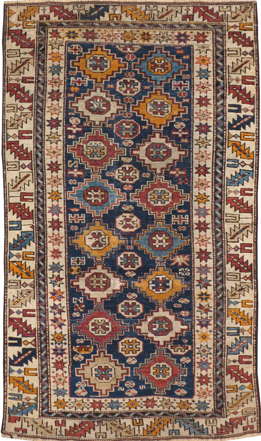 Antique Caucasian Shirvan Rug, No.21916 - Staging