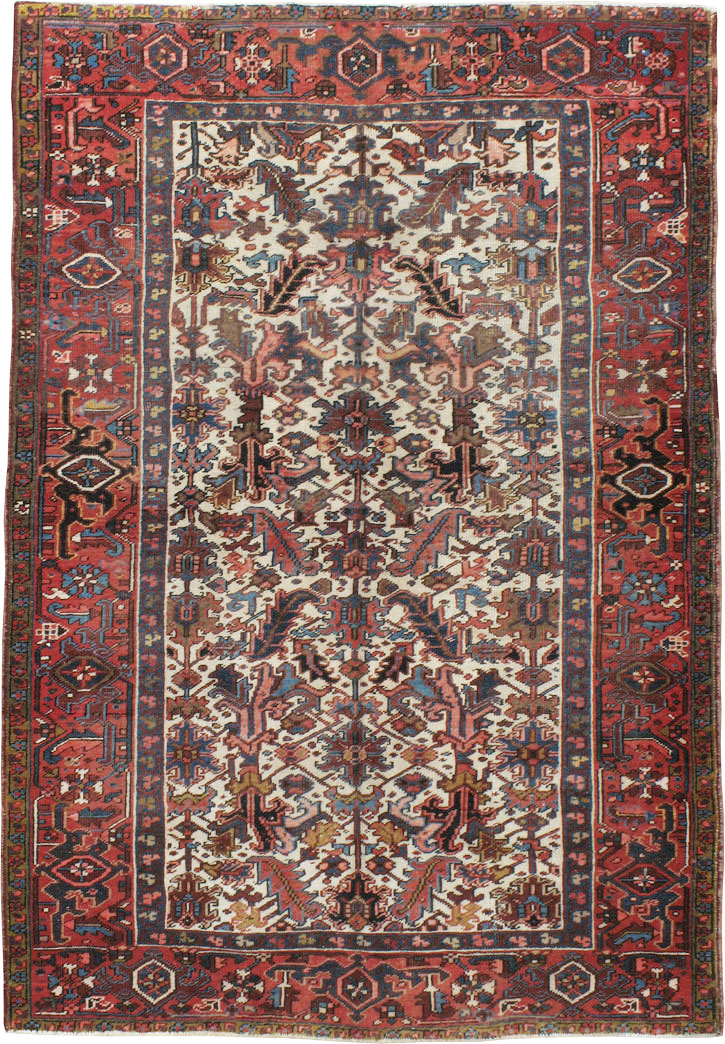 Vintage Persian Heriz Carpet, No.21919 - Staging