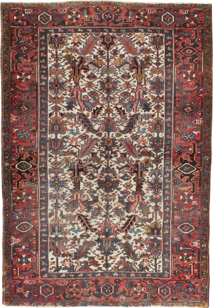 Vintage Persian Heriz Carpet, No.21919 - Staging