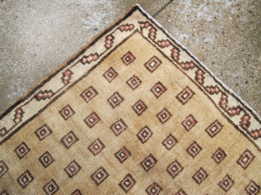 Vintage Turkish Anatolian Wide Gallery Runner, No.21938 - Staging