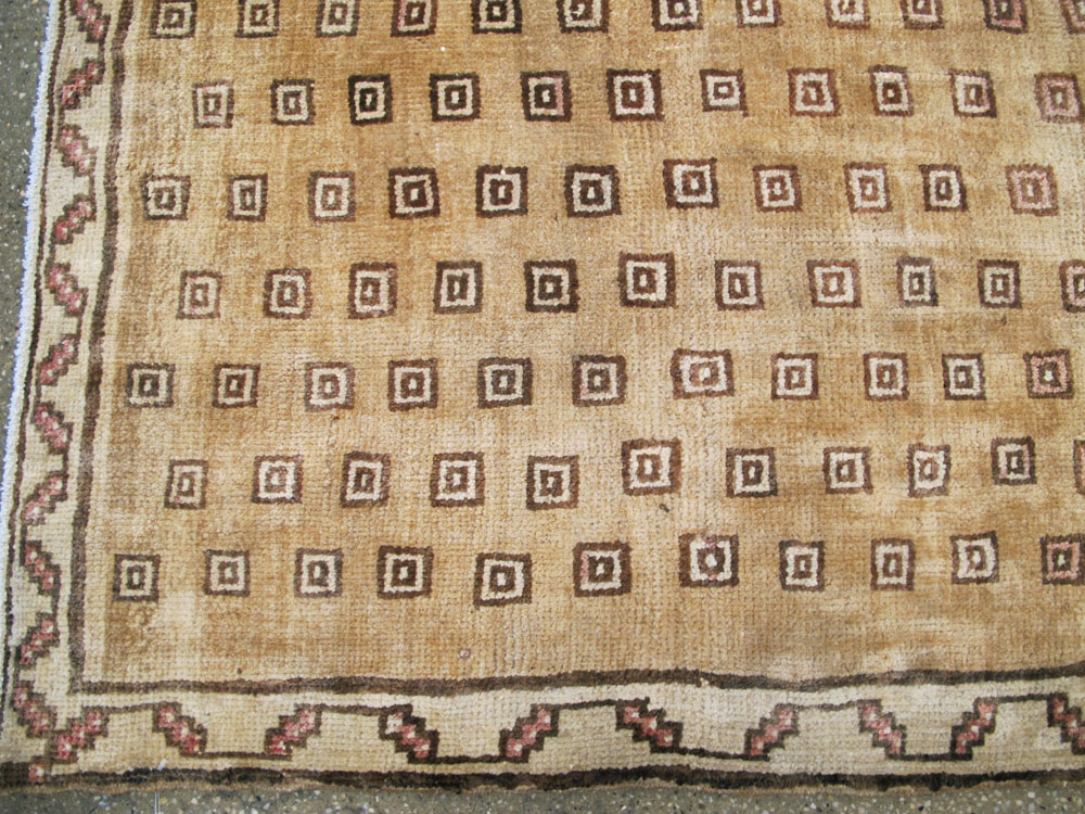Vintage Turkish Anatolian Wide Gallery Runner, No.21938 - Staging