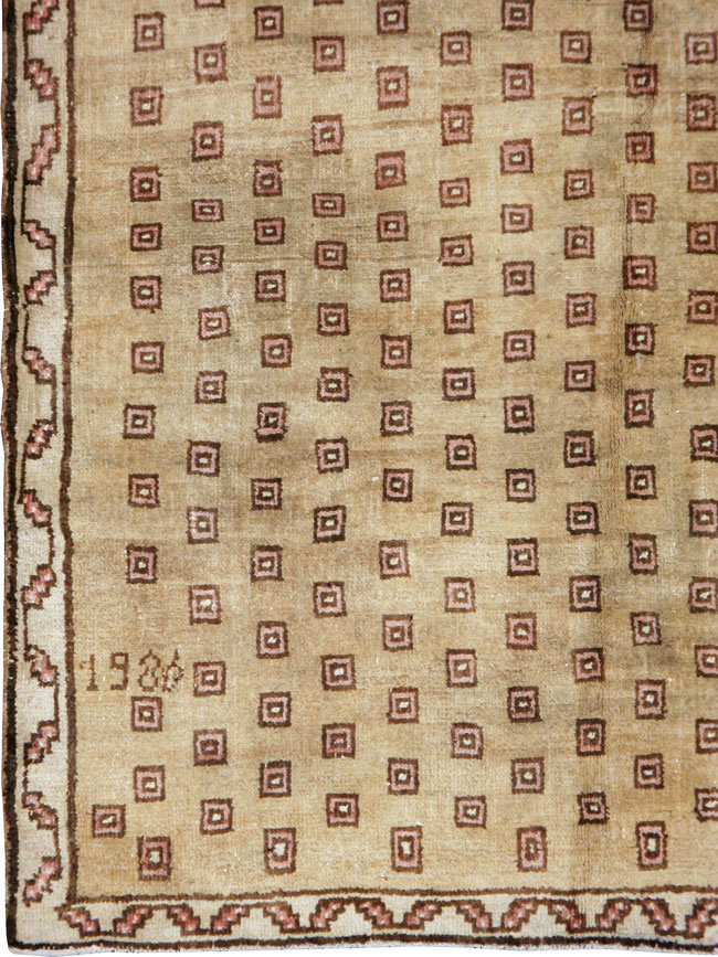 Vintage Turkish Anatolian Wide Gallery Runner, No.21938 - Staging