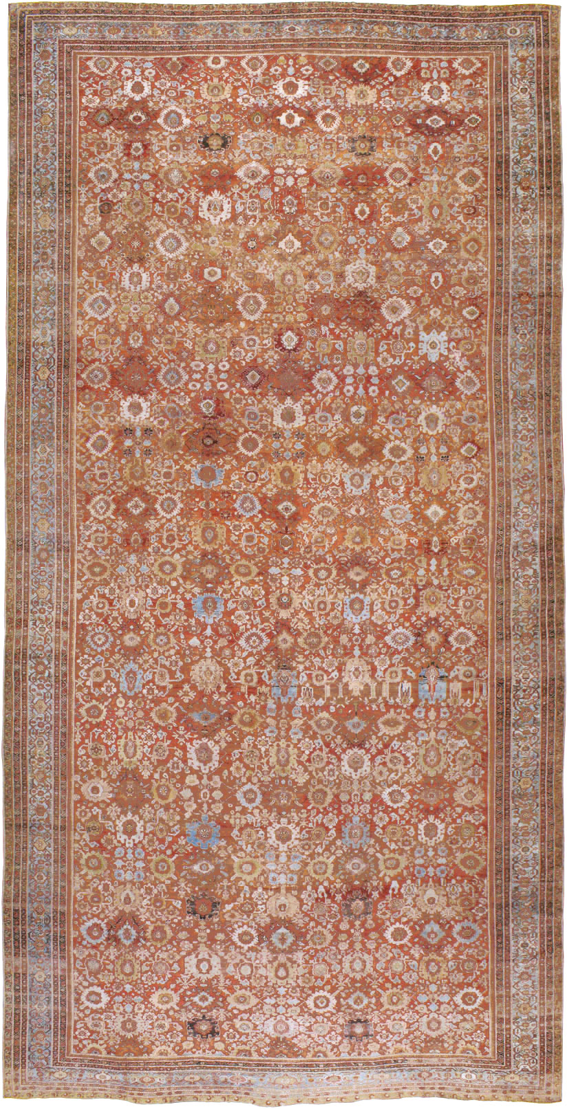 Antique Persian Mahal Carpet, No.21939 - Staging