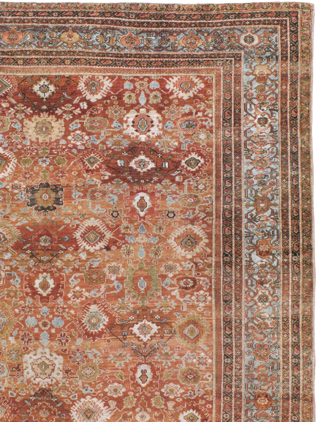 Antique Persian Mahal Carpet, No.21939 - Staging