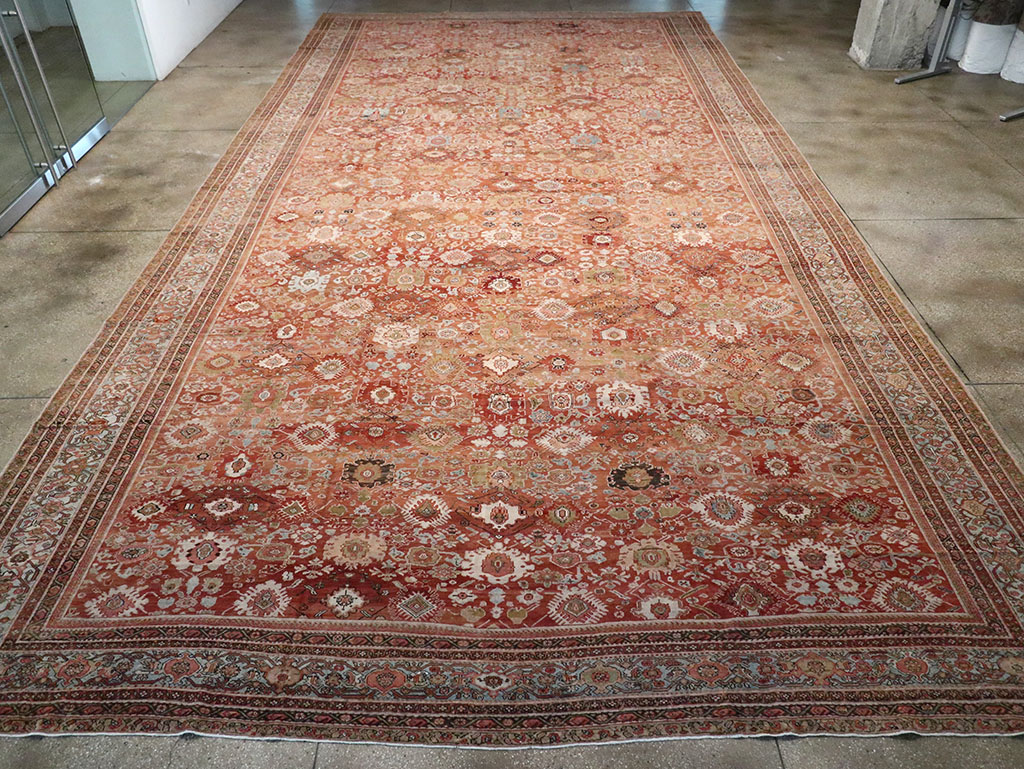 Antique Persian Mahal Carpet, No.21939 - Staging