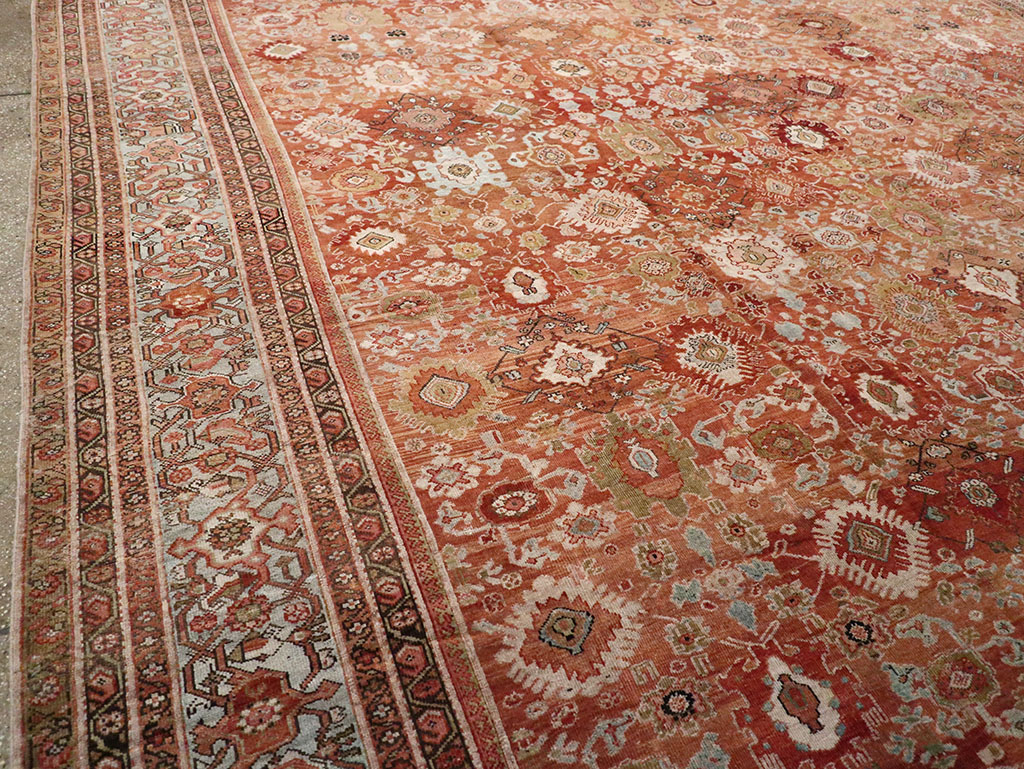 Antique Persian Mahal Carpet, No.21939 - Staging