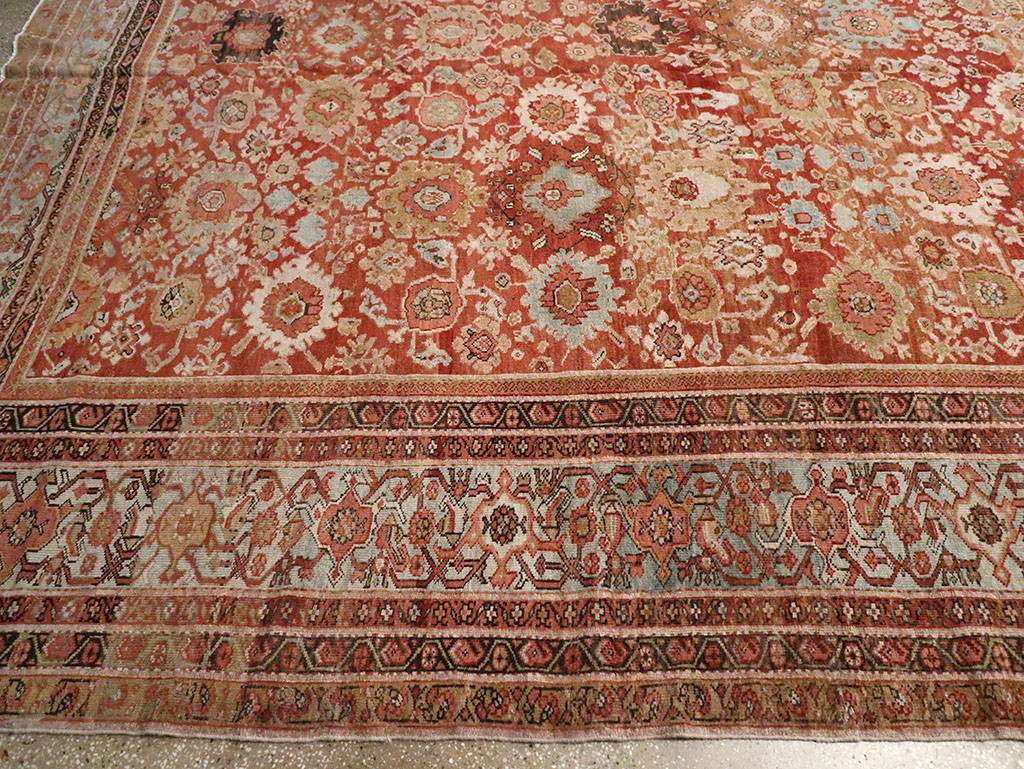 Antique Persian Mahal Carpet, No.21939 - Staging