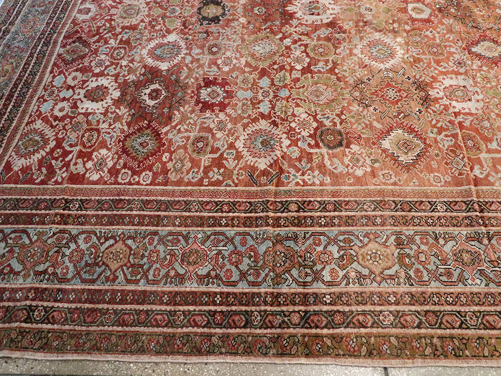 Antique Persian Mahal Carpet, No.21939 - Staging