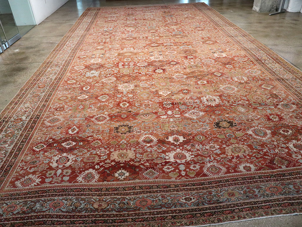 Antique Persian Mahal Carpet, No.21939 - Staging