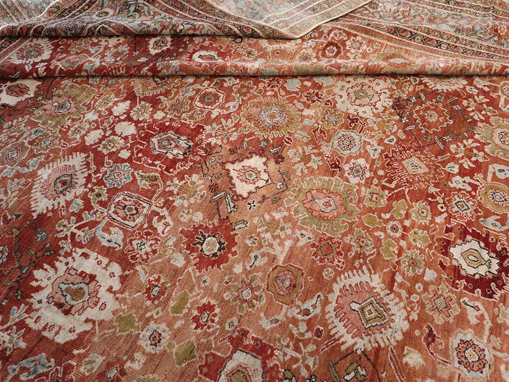 Antique Persian Mahal Carpet, No.21939 - Staging