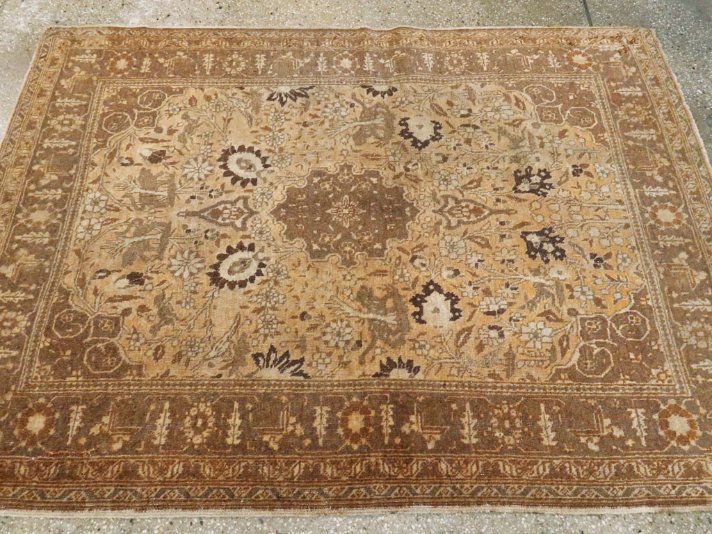 Antique Persian Tabriz Rug, No.21956 - Staging