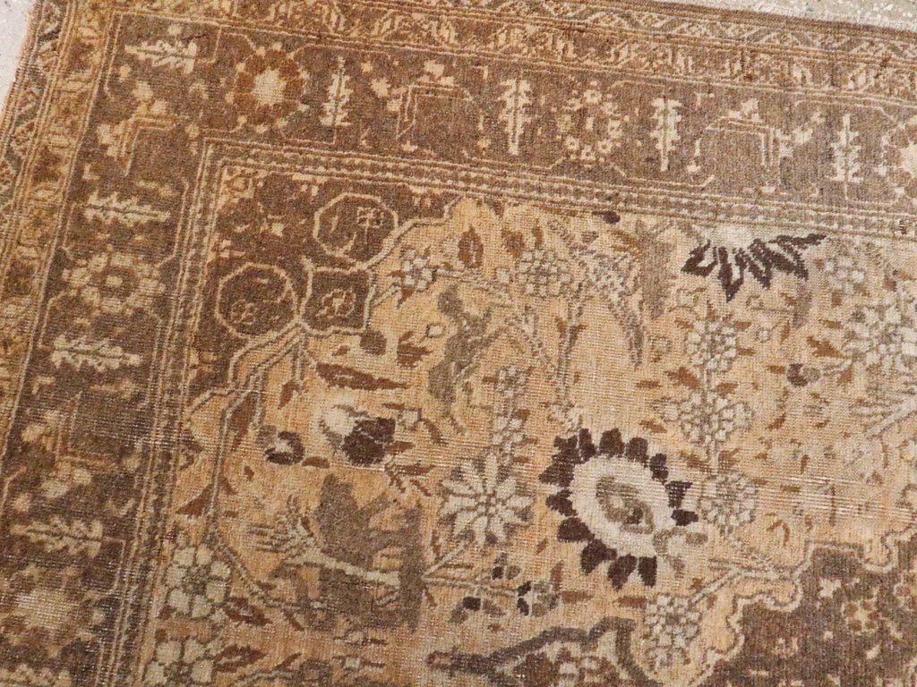 Antique Persian Tabriz Rug, No.21956 - Staging