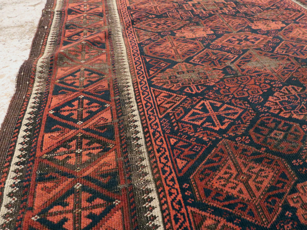 Antique Persian Baluch Rug, No.21961 - Staging
