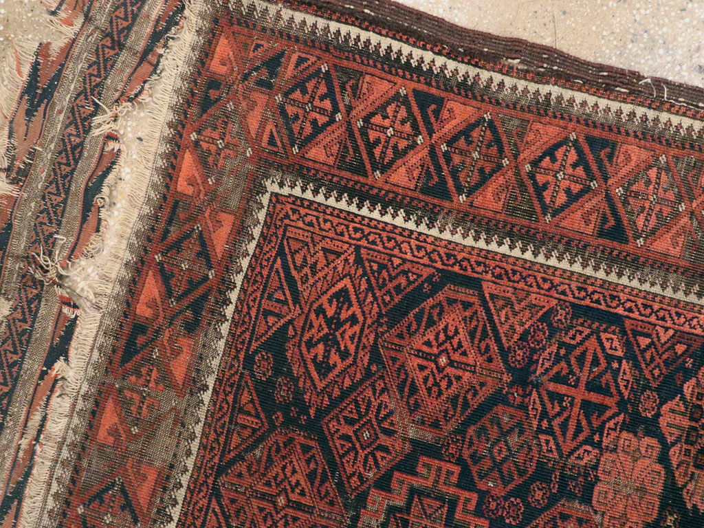 Antique Persian Baluch Rug, No.21961 - Staging