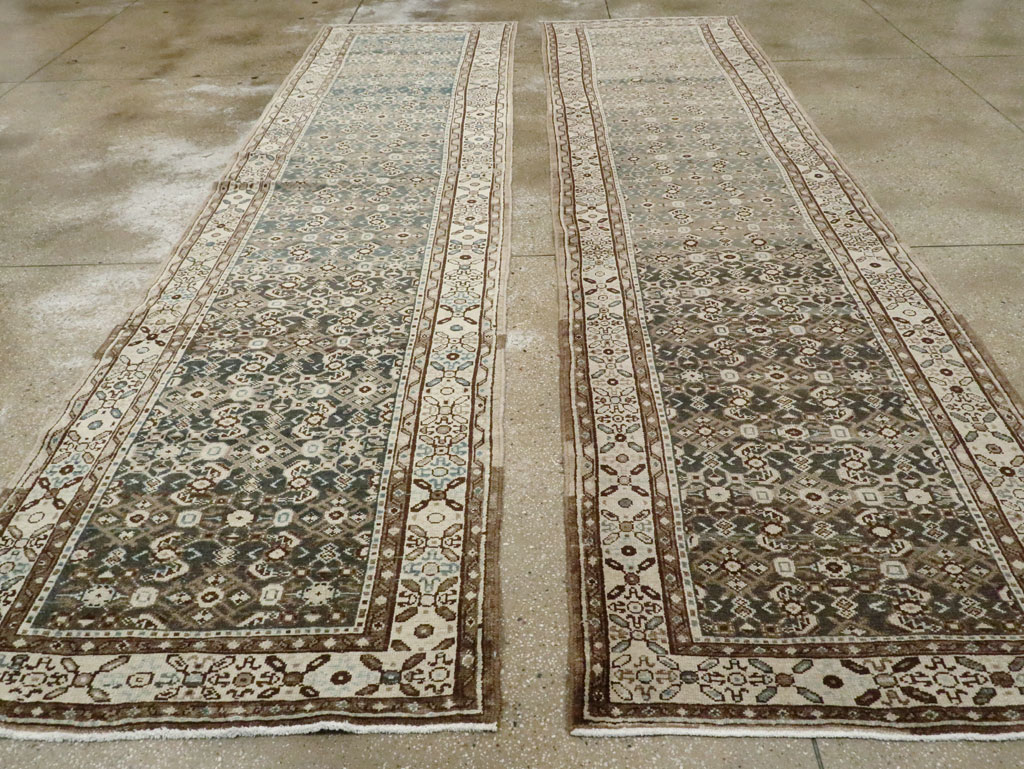 Vintage Persian Malayer Runner (Pair: 2 of 2), No.21974 - Staging