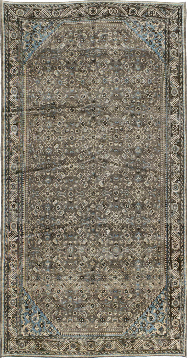 Vintage Persian Malayer Gallery Rug, No.21978 - Staging