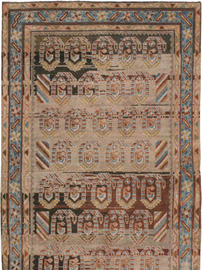 Vintage Persian Malayer Wide Gallery Runner, No.21995 - Staging