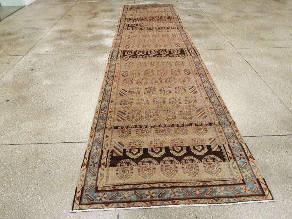 Vintage Persian Malayer Wide Gallery Runner, No.21995 - Staging