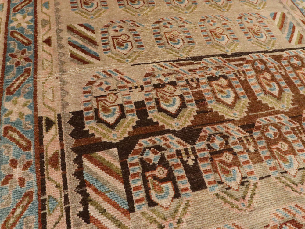 Vintage Persian Malayer Wide Gallery Runner, No.21995 - Staging