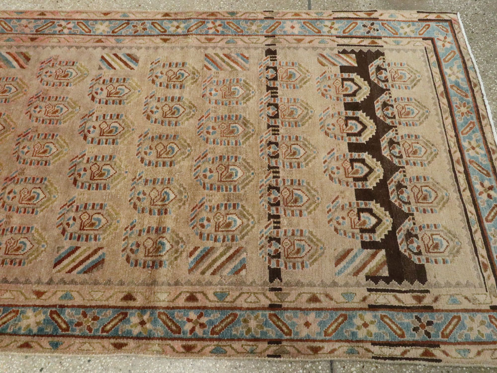 Vintage Persian Malayer Wide Gallery Runner, No.21995 - Staging
