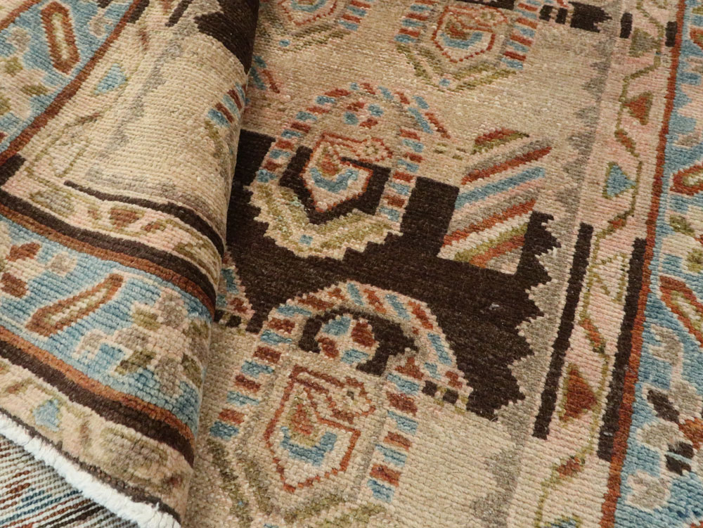 Vintage Persian Malayer Wide Gallery Runner, No.21995 - Staging